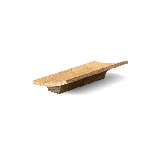 Rectangular drawer pulls for designer looks furniture oak - 3
